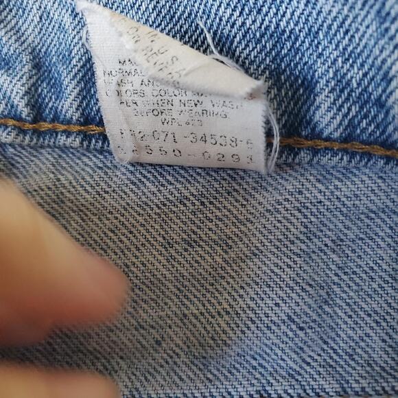 Vintage 90s Levi's Jeans Womens 12 M Light Wash Relaxed Tapered Made USA 550 90s - Picture 9 of 13